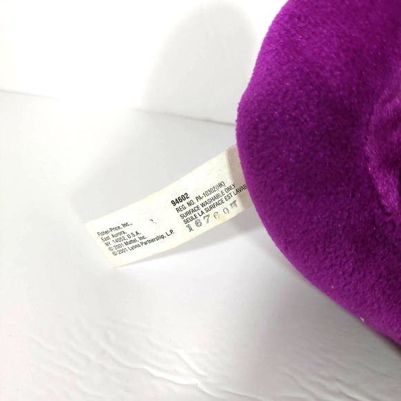 Fisher-Price Jumbo Talking Barney Dinosaur Children Plush 2001 Working - Tested - Picture 7 of 7